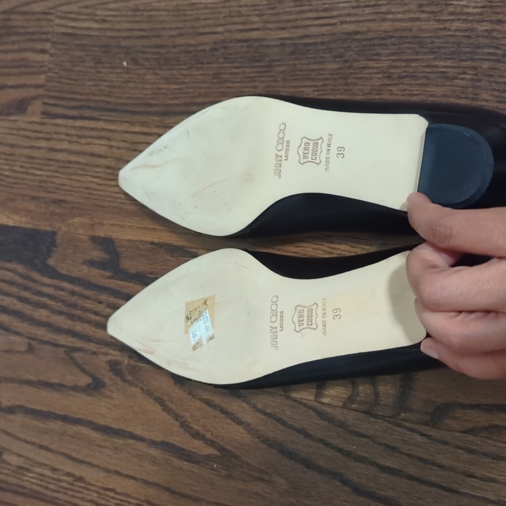 Jimmy Choo Black Flats - Picture 3 of 8